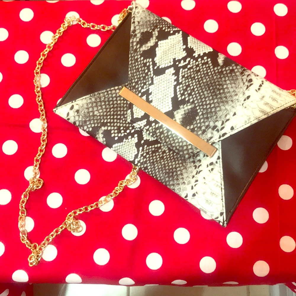 Snake print purse